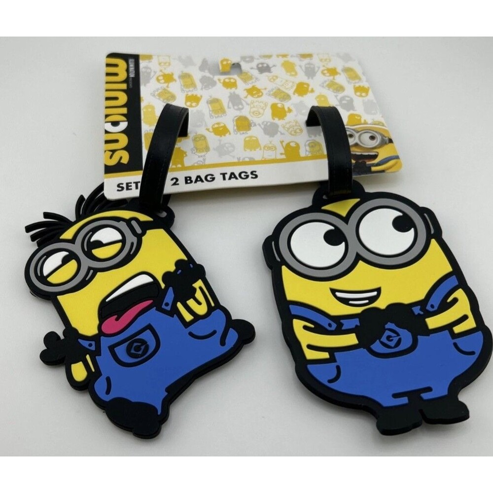 Minions‎ Luggage Bag Tags Universal 2 Pcs New Legacy Tags